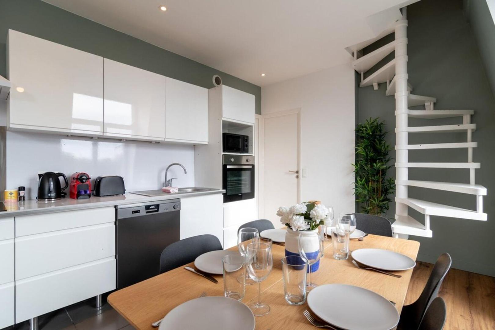 Marcq En Baroeul - Superb Apartment + Parking Exterior foto
