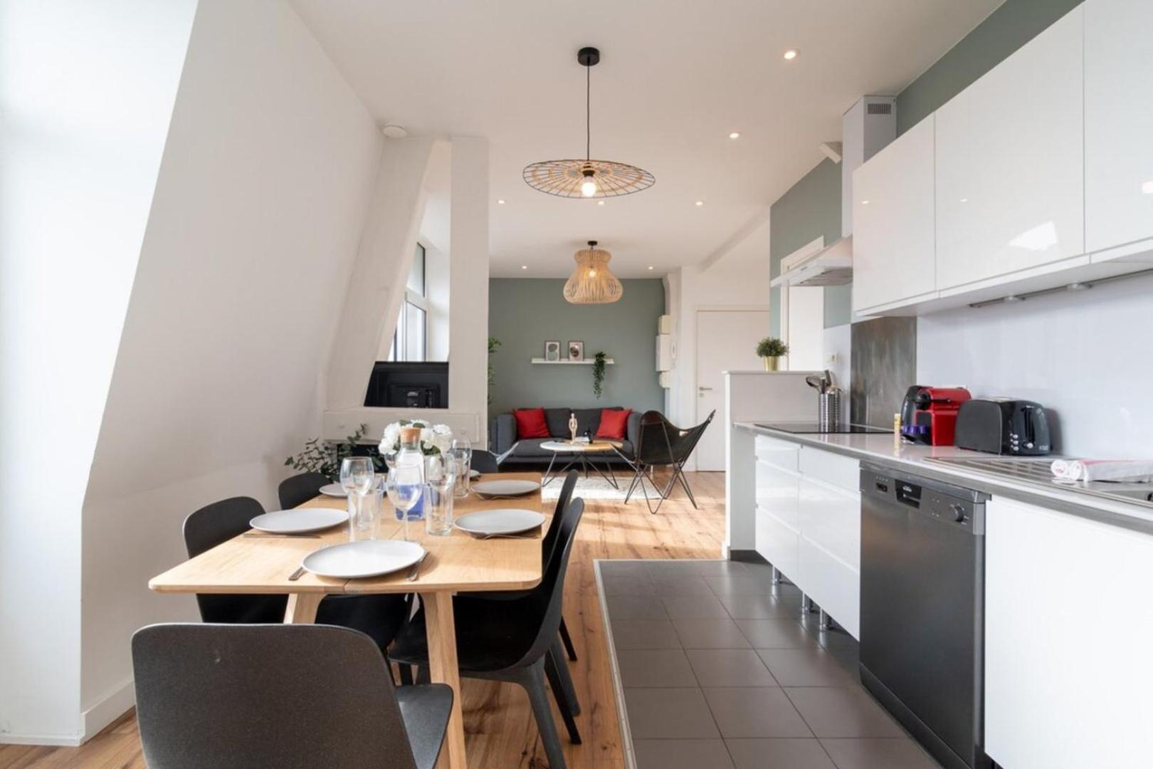 Marcq En Baroeul - Superb Apartment + Parking Exterior foto