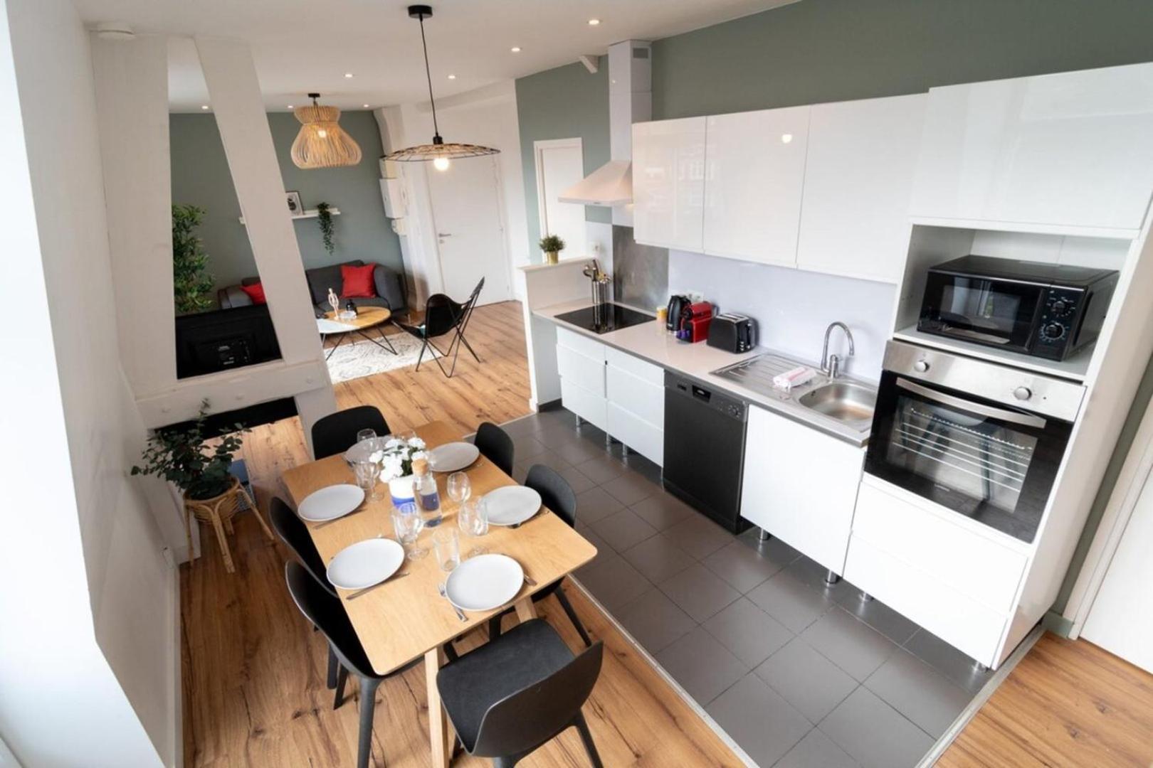 Marcq En Baroeul - Superb Apartment + Parking Exterior foto